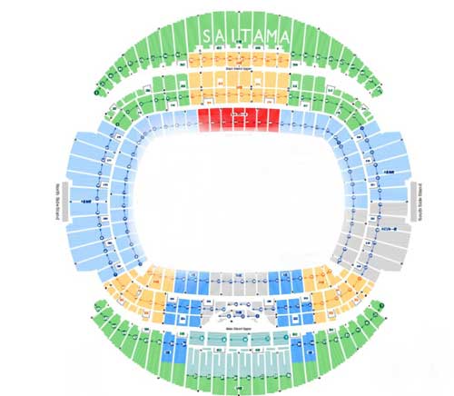 埼玉スタジアム2002の座席数や収容人数（キャバ）